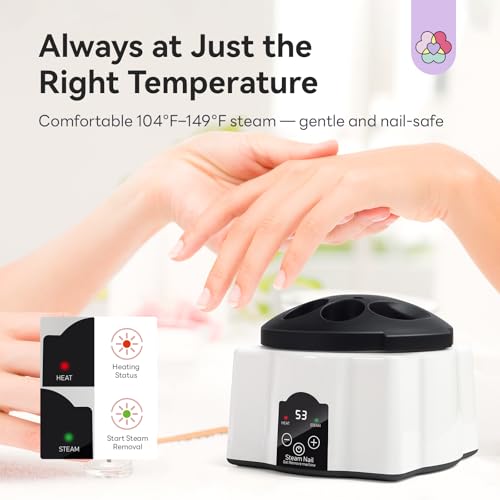SAVILAND Steam Nail Polish Remover Machine - Gel & Acrylic Removal Kit