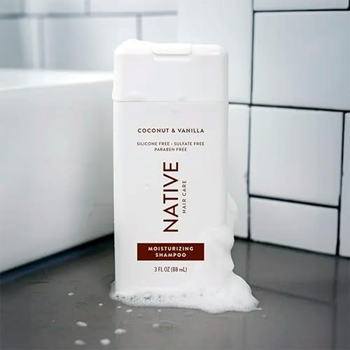 Native, Coconut & Vanilla Shampoo, 3 Fl Oz