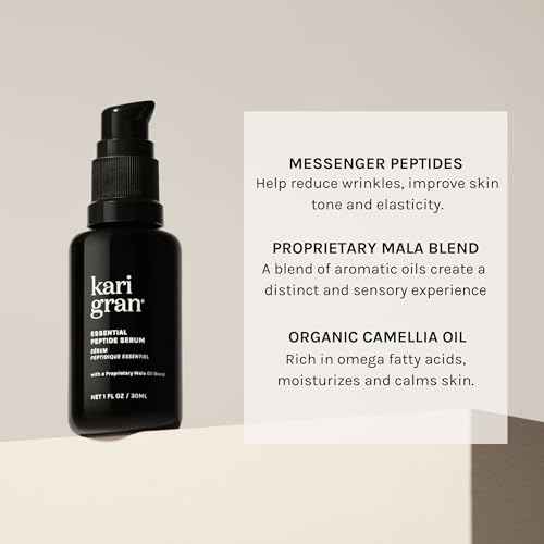 Kari Gran Essential Peptide Serum, Anti-Aging Serum With Matrixyl 3000 OS and 15 Plant Oils (50 ml)