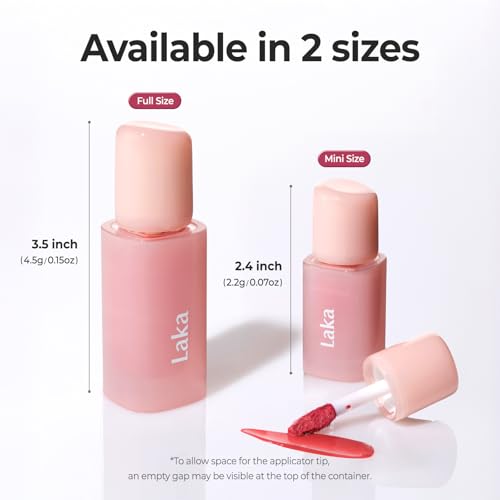 Laka Popping Balloon Lip Stain, 4.5g/0.15oz, Glossy Plumping Tint, Moisturizing, Non-Sticky Texture for All-Day Hydration, K-Beauty? (#510 Breezy)