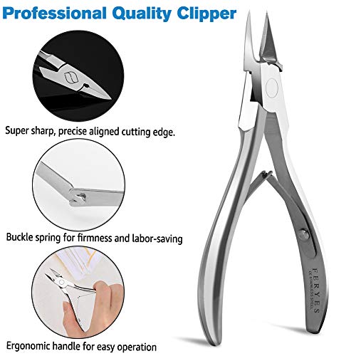 FERYES Toenail Clippers for Thick & Ingrown Nails