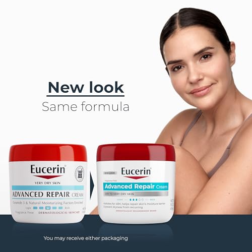 Eucerin Advanced Repair Body Cream, 16 oz | Urea & Ceramide for Dry Skin