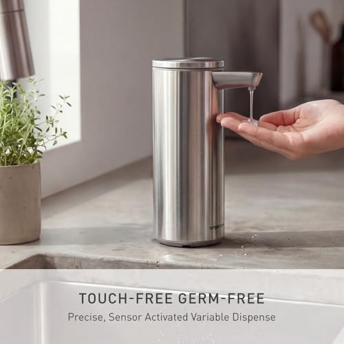 simplehuman Liquid Sensor Pump, 9 oz Touchless Soap Dispenser