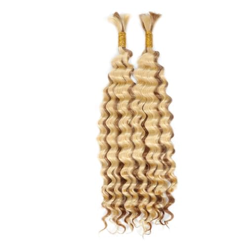 P27/613 Blonde Deep Wave Braiding Hair 24 Inch 110g