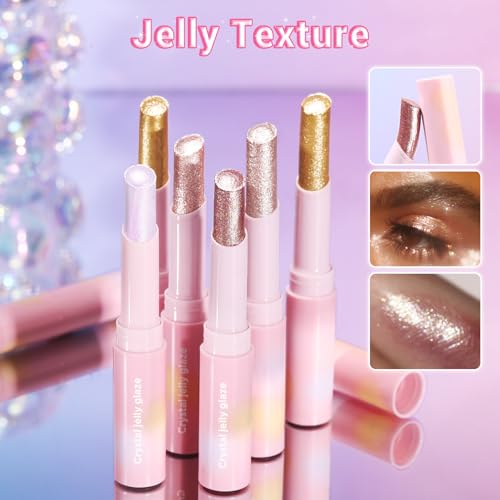 Hegafoo Hydrating Jelly Stick Eyeshadow - Glitter Shimmer Crayon