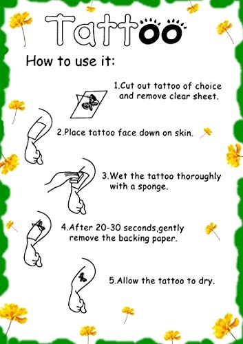 Barcode Number Temporary Tattoos - 3 Sheets Waterproof