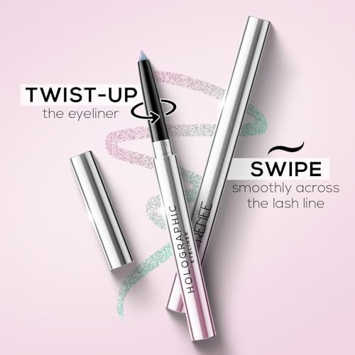 RENEE Holographic Eyeliner, Smudge-Proof & Long-Lasting, Easy Glide & Quick-Drying Formula with Monochrome Effect, Intense Color Pay-Off, Infused with Vitamin E, 04 Neptune