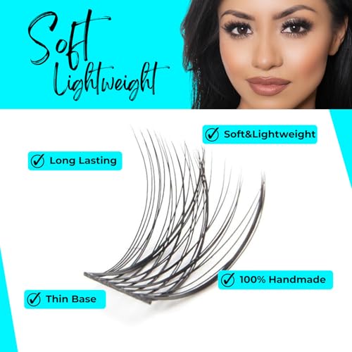 Lash Clusters Natural Look 9-16mm D Curl 140 pcs