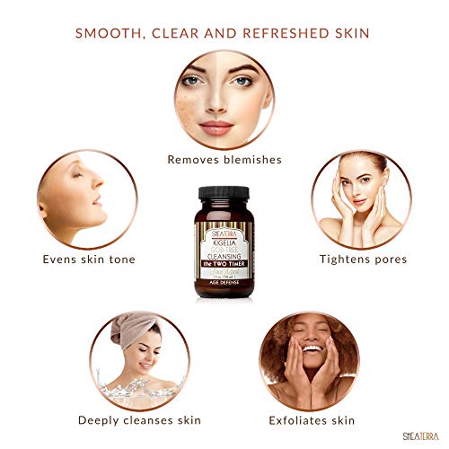 Shea Terra Kigelia Age Defense Collection - Cleansing Face Mask | Natural, Anti-Aging Face Mask with Gob Tree Leaf Powder to Exfoliate Skin and Banish Blemishes & Clogged Pores for Clear Skin ? 5oz