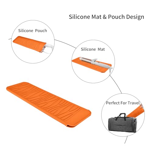 Silicone Heat Resistant Travel Pouch for Hair Styling Tools