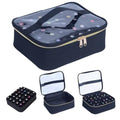 Nail Polish Organizer Case - Holds 30 Bottles with Clear Lid