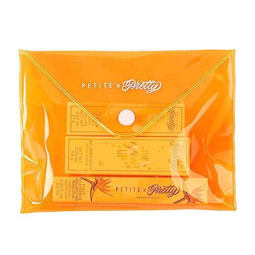 Petite 'n Pretty Makeup Set for Kids (Go for the Bronze) - Makeup for Tweens & Teens - Feathered Volumizing Mascara, Multi Stick for Eyes & Cheeks, Lip Balm, Made in the USA