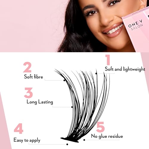 One V Salon, DIY Lash Clusters, 280 Pc, 30D-C Curl 9-16mm