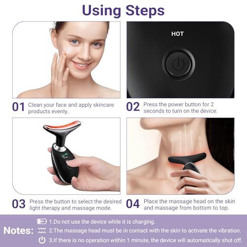 Neck Face Massager with 3 Vibration Modes