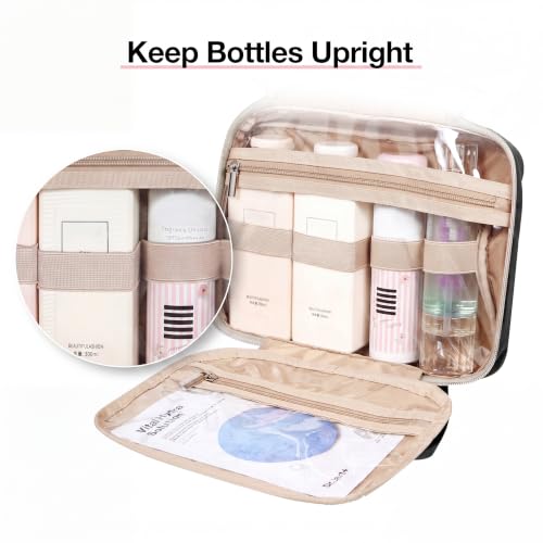 BAGSMART Hanging Toiletry Bag with TSA Cosmetic Organizer