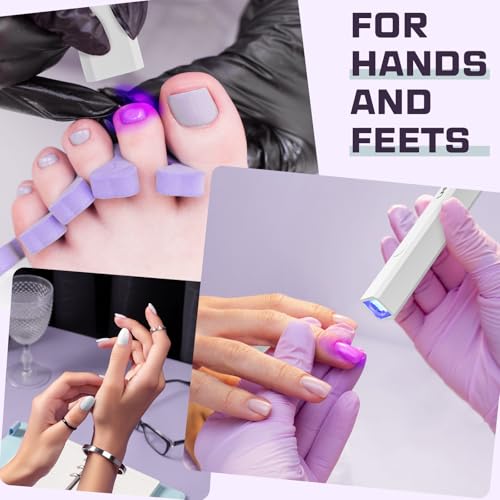 LadyMisty 2 Pack Uv Light for Gel Nails Uv Nail Lamp Handheld Gel Nail Uv Light for Nails UV Led Nail Lamp Nail Lamps for Gel Polish Gel Nail Lamp Gel Nail Light Cure Led Lamp Nails USB Nail Cure Lamp