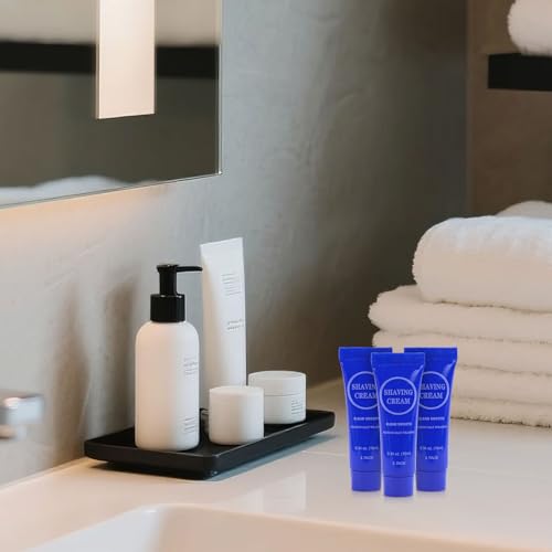 Disposable Shaving Cream for Men, Small Bottle Individually Wrapped Mini Shave Cream in Bulk, Travel Size Toiletries Amenities Vacation for Hotel, Shelter/Homeless/Nursing/Charity 0.34oz (Pack of 30)