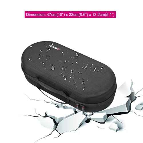 RLSOCO Hard Case for Dyson Airwrap Complete Long/Complete Styler HS08 HS05 HS01,NOT for Dyson Airwrap i.d. - Fits 4pcs Long Barrels or Short Barrels - Black (Case Only,Hair Styler is not Included)