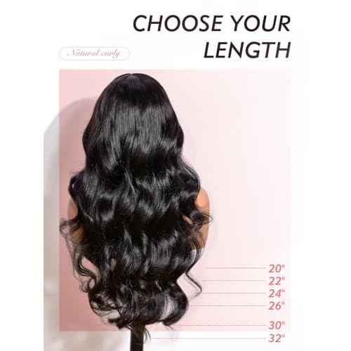 13x6 Glueless Wigs Human Hair Pre Plucked Pre Cut Upgraded Ear-to-Ear 13x6 Lace Front Wigs Human Hair Glueless Wear and Go Drawstring Lace Wig 210% Density Lace Wig