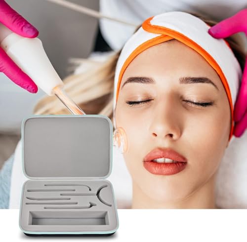 GWCASE High Frequency Wand Storage Case for NuDerma & Facial Machines, Black