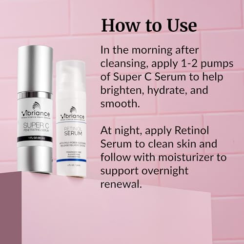 Vibriance Dynamic Duo Skincare Set - Vitamin C & Retinol Serum