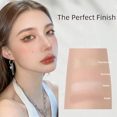 4-in-1 Glow Palette: Highlighter, Eyeshadow, Bronzer & Blush