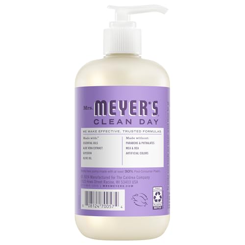 Mrs. Meyer’s Lilac Liquid Hand Soap - 12.5 Fl Oz, 3 Pack, Moisturizing & Garden-Inspired