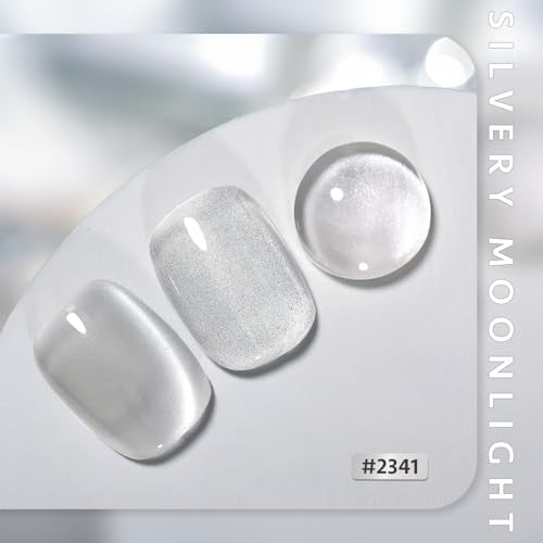GAOY Glassy Cat Eye Gel Nail Polish - 16ml Reflective UV Polish with Magnet