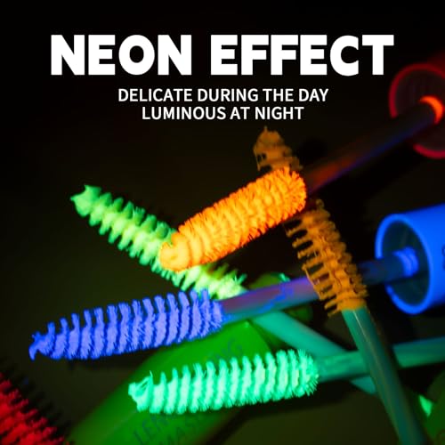 6 Color Neon Glow Mascara Set - Waterproof UV Fluorescent