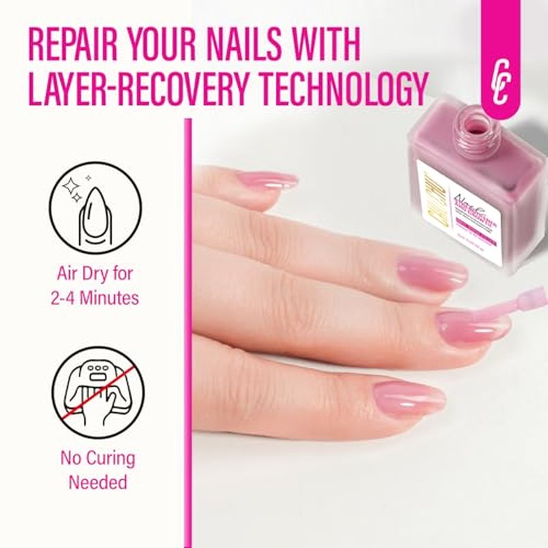 8-in-1 Nail Hardener & Growth Strengthener - Dusty Rose 15ml