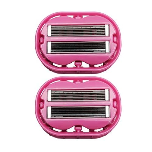 2x Classic Omnishaver - Pink - The Fastest Way to Shave Head, Legs, Arms, Body|An Alternative to Disposable Shaving Razors Self Cleans & Strops During Use with Durable Blade|Bald Head Shaver for Women