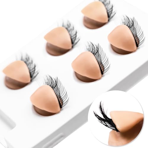 Eyelash Practice Eyelids, 3 Pairs 2-Layer Silicone Mannequin
