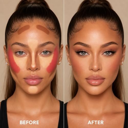 3-in-1 Cream Palette – 15 Shades Concealer, Blush & Bronzer