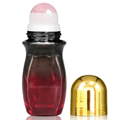 50ml Rose Quartz Roller Bottle for Essential Oils & Perfume
