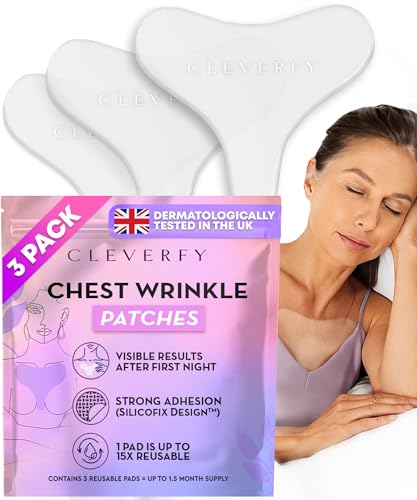 CLEVERFY Silicone Chest Wrinkle Patches – Reusable Anti-Wrinkle Pads