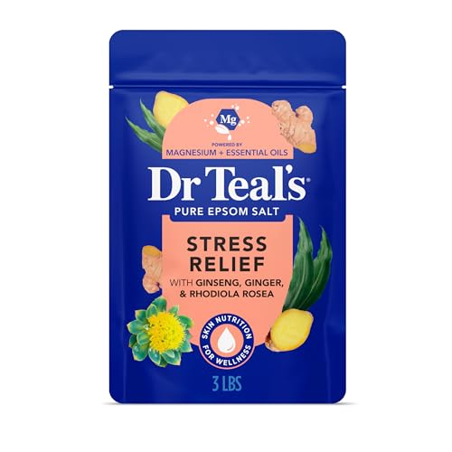 Epsom Salt Magnesium Soak for Stress Relief with Essential Oils, 3 lbs