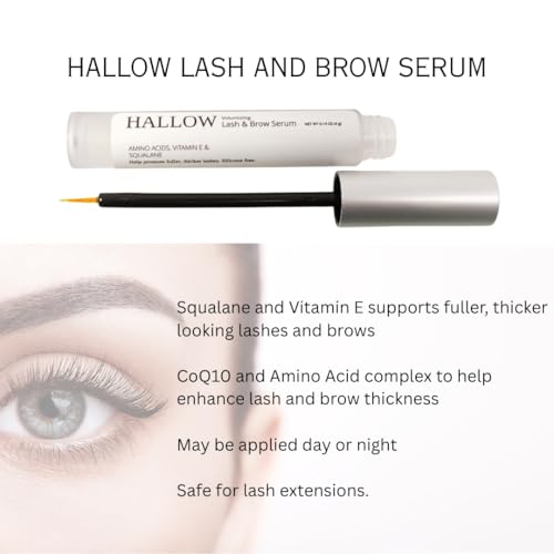 Lash, Volumizing Lash and Brow Serum, with Amino Acids, Vitamin E and Squalane, 0.14 oz