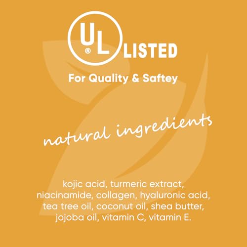 Kojic Acid Turmeric Soap Bars ? Dark Spot Remover & Skin Care, Handmade Face & Body Wash Bars with Niacinamide, Shea Butter, Tea Oil, Vitamin C (2 Pack, 8.5 Oz)