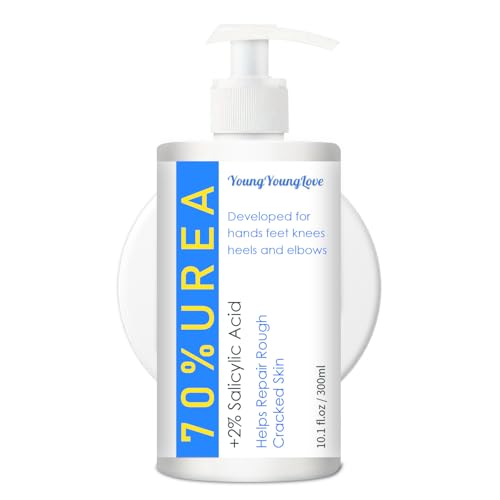 Urea Cream 70% & Salicylic Acid 2% - Dry Cracked Foot Repair Cream, 10.1 oz