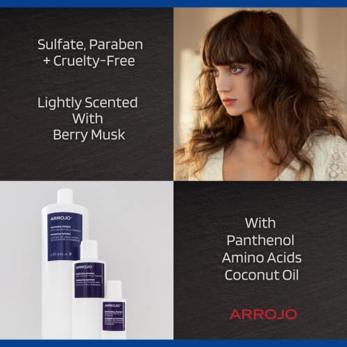 ARROJO Moisturizing Shampoo 8.5 oz - Hair Care with Essential Minerals & Coconut Oil