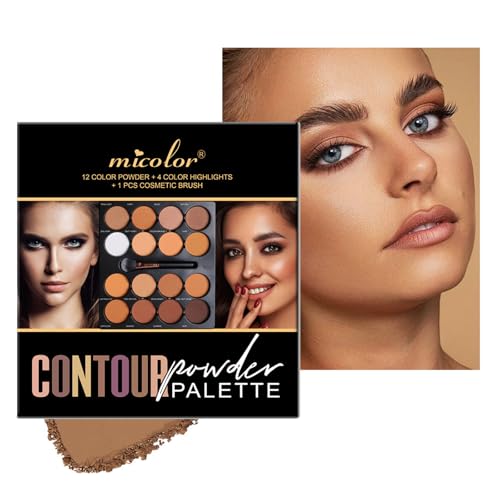 16-Shade Contour Palette - Matte & Shimmer Makeup Kit