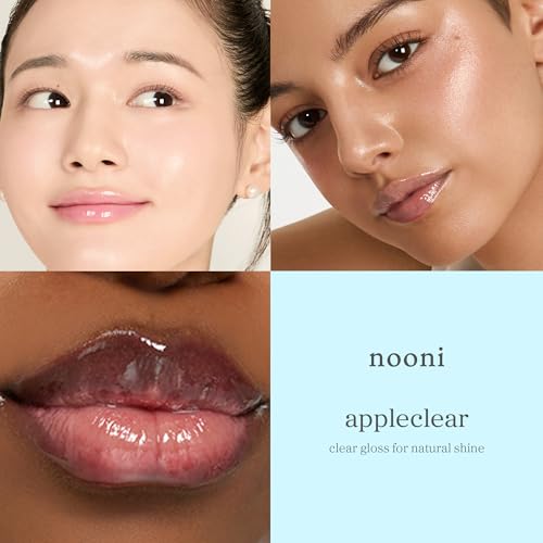 NOONI Lip Oil Appleclear C01 Clear – Plumping Hydrating Gloss
