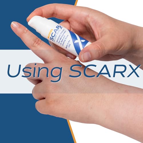 Scarx - Advanced Silicone Scar Gel With Vitamin C - Scar Reduction Topical For Hypertrophic Scars & Keloids After Surgery, Burns, Injuries - Prevent New Scars - Fade Old Scarring - 0.5oz (15g) Bottle