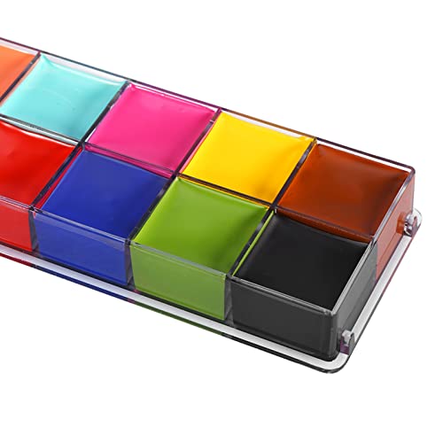 12 Colors Face Body Flash Oil Pigment Makeup Paint