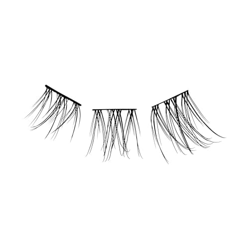 FALSCARA Ultra Natural False Eyelashes, Lash Extension Kit, Light & Airy Ultra Natural Volume Lash Clusters, 8mm-10mm-14mm, Water Resistant, 30 Lash Clusters