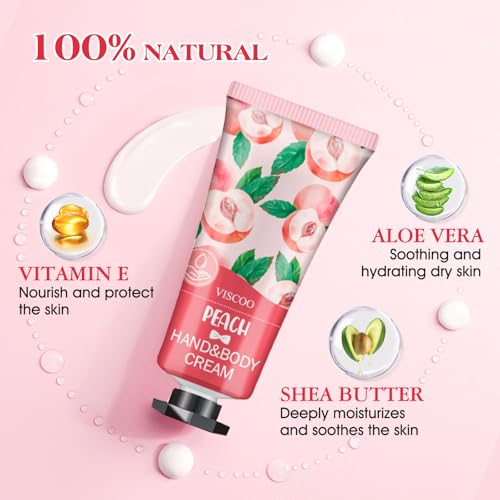 VISCOO 7 Pack Hand Cream Gift Set for Women, Travel Size