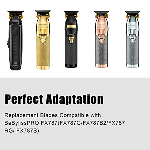 DODAER FX707Z 2 Pack Stainless Steel Replacement Blades for BaBylissPRO Hair Trimmers FX787 FX726