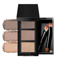 Eyebrow Powder Kit with Brush - 3 Color Brow Palette