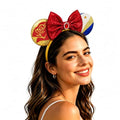 Rose Princess Mouse Ears Headband with Beads & Sequins