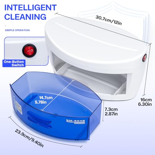 Sterilizer For Nail Tools,LXIANGN Large Capacity 8 W Multipurpose Nail Tools Cleaning Box Nail Sterilizer Cabinet Drawer For Barber Cutting Scissors Nipper Nail Art Tool